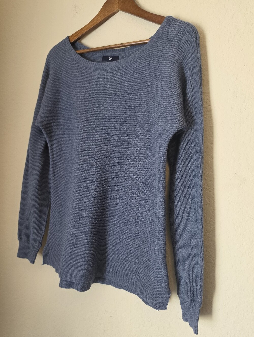 Gap Ribbed Sweater Womens‎ Large Blue Casual Lightweight Loungewear Top - Picture 2 of 6